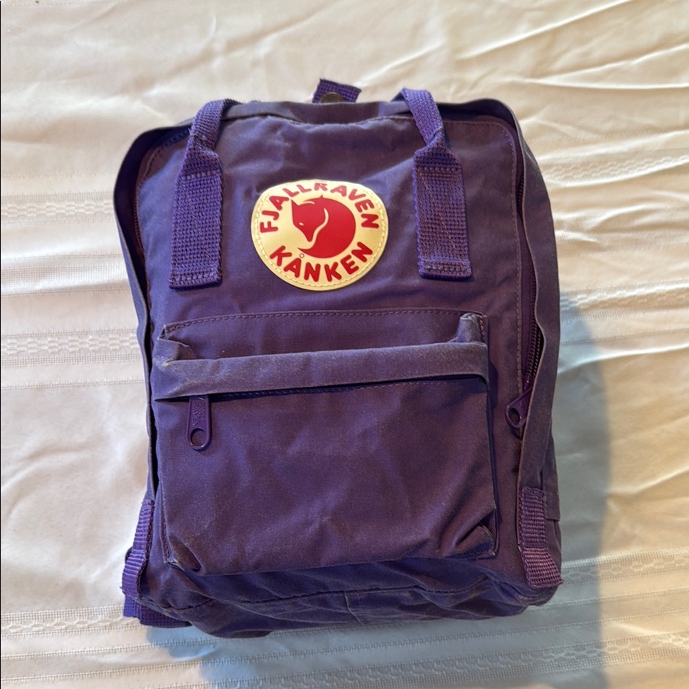 Fjallraven Purple Backpack Iconic Design